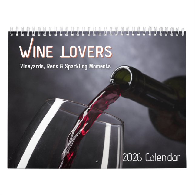 Wine Lovers 2026 Calendar (Cover)