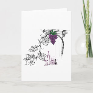 Wine Lovers Blank Card