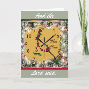 Wine Lover's Christmas Card