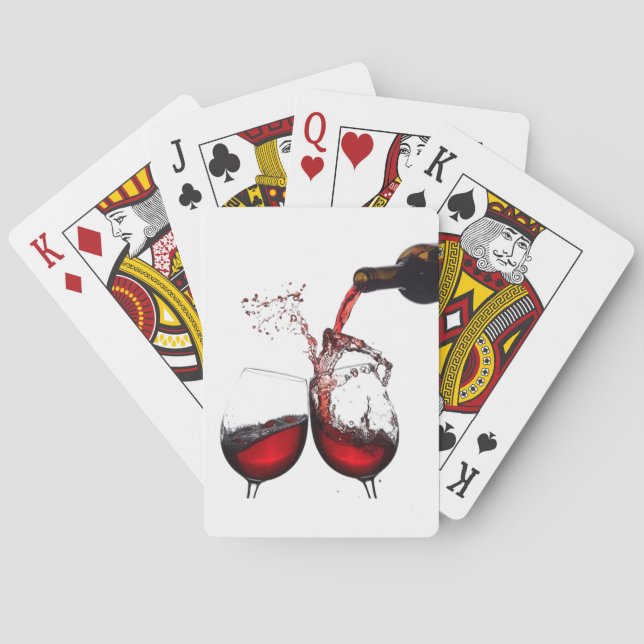 ***WINE LOVER'S*** PLAYING CARDS -POUR THAT WINE (Back)