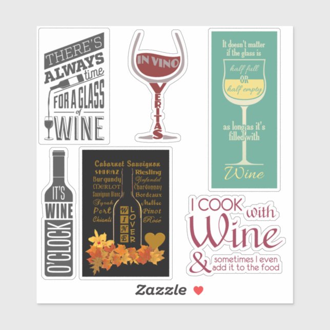 Wine Lovers' stickers (Sheet)