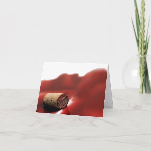 Wine Lovers "UnCorKed" Note Card (Front)