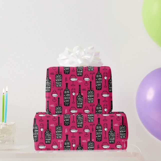 Wine Lovers Wrapping Paper (Party Gifts)