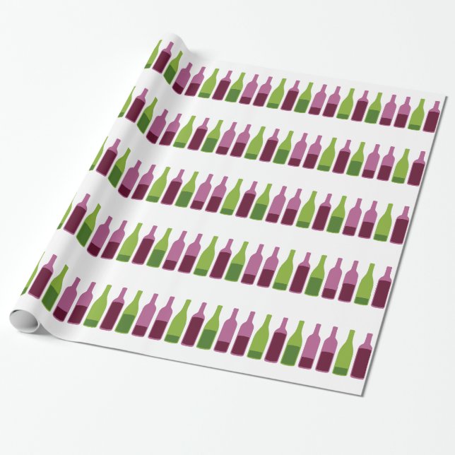 Wine Lovers Wrapping Paper (Unrolled)