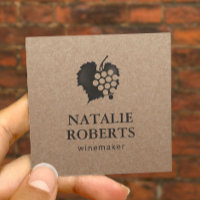 Wine Maker Sommelier Rustic Kraft Minimalist