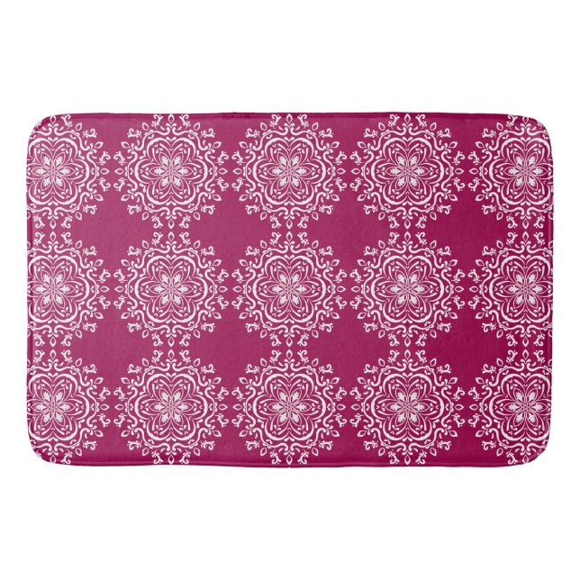 Wine Mandala Bath Mat (Front)
