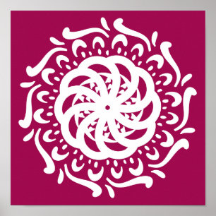 Wine Mandala Poster