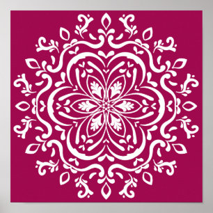 Wine Mandala Poster