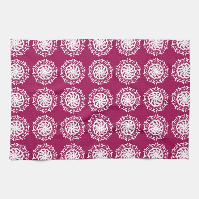 Wine Mandala Tea Towel (Horizontal)