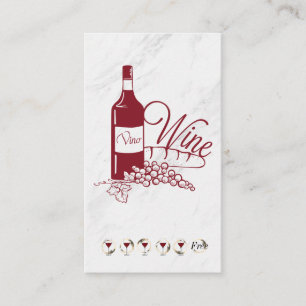 Wine & Marble Punch Card