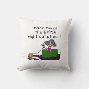 Wine Mellows Me Cushion