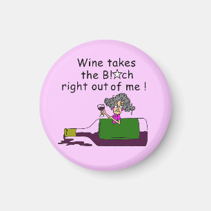 Wine Mellows Me Magnet