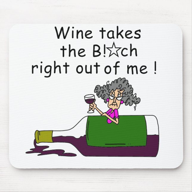 Wine Mellows Me Mouse Mat (Front)
