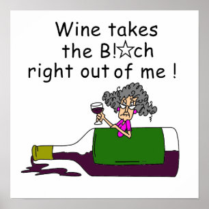 Wine Mellows Me Poster