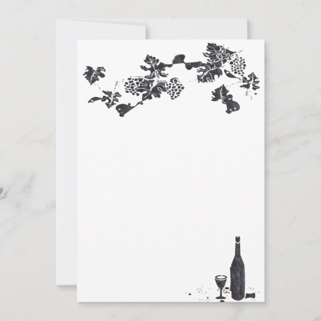 Wine Menu Invitation (Front)