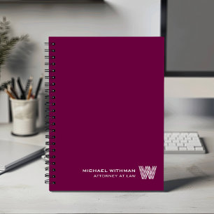 WINE Minimal Monogram Initial CORPORATE BUSINESS Planner