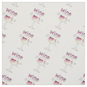 WINE, MORE WINE, EVEN MORE WINE FABRIC