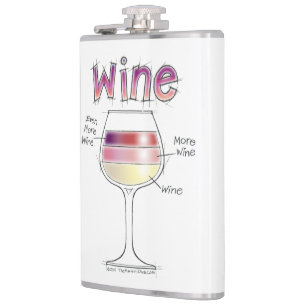 WINE, MORE WINE, EVEN MORE WINE HIP FLASK