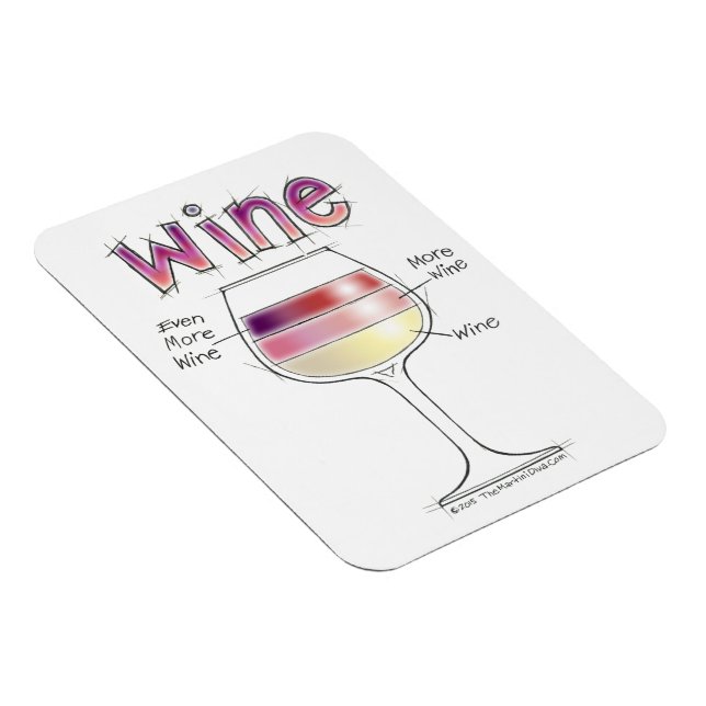 WINE, MORE WINE, EVEN MORE WINE MAGNET (Right Side)