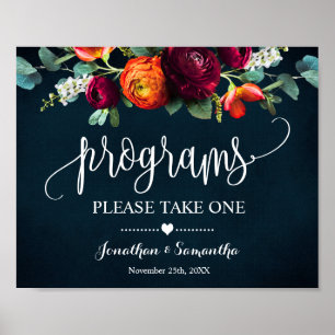 Wine Navy Programs Wedding Ceremony Sign
