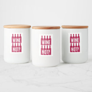 Wine not food label