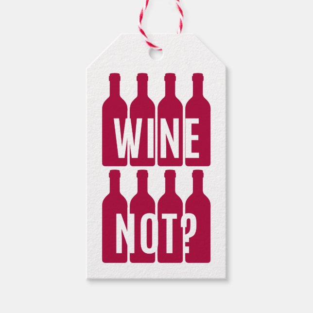 Wine not gift tags (Front)