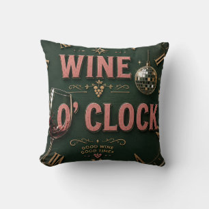 Wine O'Clock Elegant Home Bar Cushion