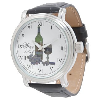 Wine O'clock Fun Watch