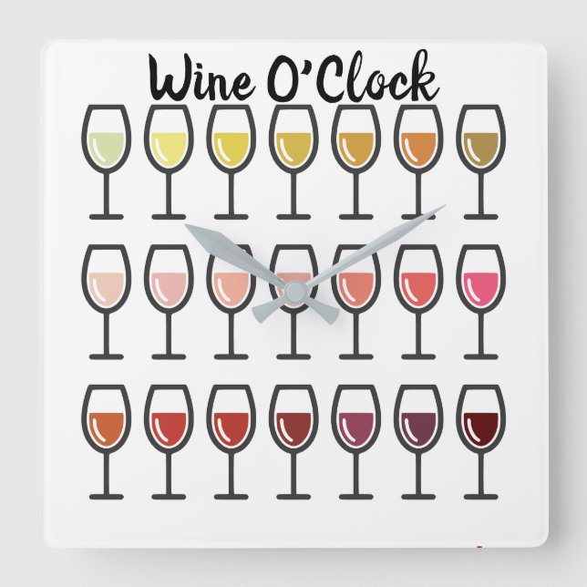 Wine O'Clock Wall clock (Front)