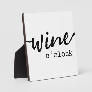 Wine o'clock   Wine Bar Farmhouse Sign  Plaque