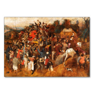 Wine of Saint Martins Day by Pieter Bruegel Table Number