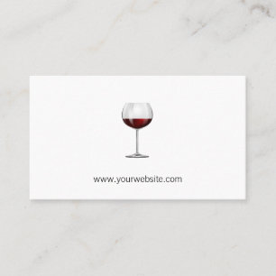 Wine Opener Sommelier Red Wine Glass Appointment Card