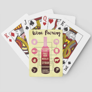 Wine Pairing Guide Food and Wine Fun Playing Cards