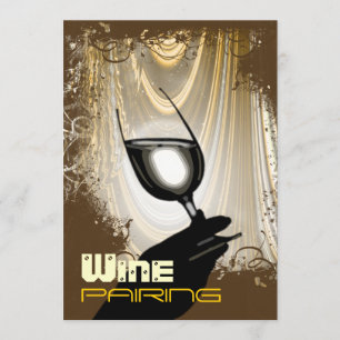 Wine pairing tasting party ~ elegant invitation