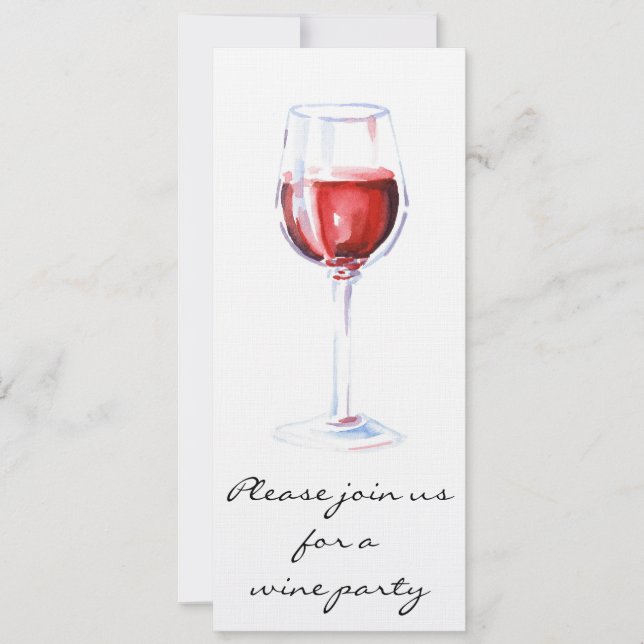 Wine Party Invitation (Front)