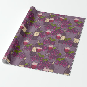 Wine Pattern Wrapping Paper