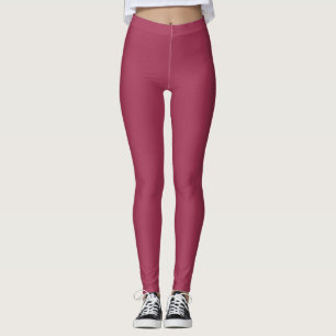 Wine pink leggings