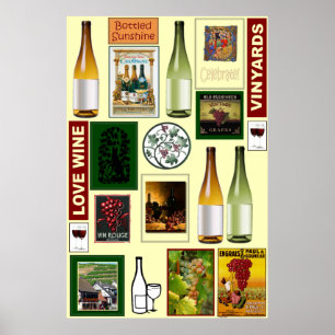 Wine poster, Love wine Poster