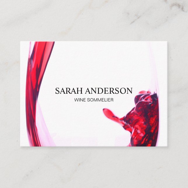 Wine Pour Business Card (Front)