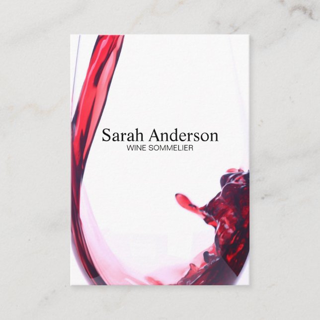 Wine Pour | Splash II Business Card (Front)