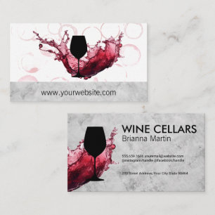 Wine Pour Splash Logo   Winery Appointment Card
