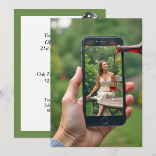 Wine Pouring 21st Birthday Party Invitation