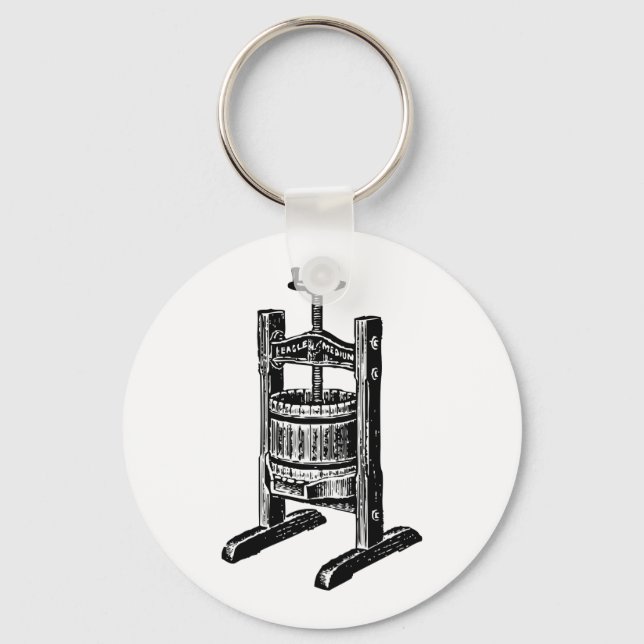 Wine Press Key Ring (Front)