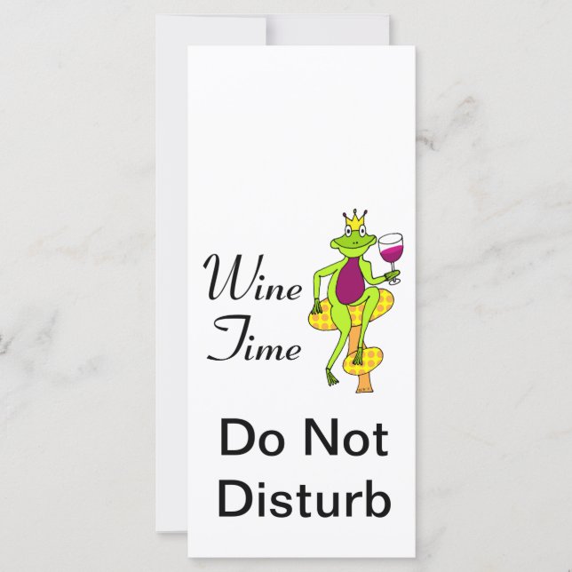 Wine Prince "Wine Time" Do Not Disturb (Front)