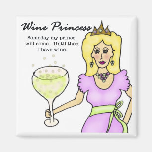 Wine Princess Magnet