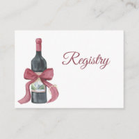 Wine QR Code Bridal Shower Registry