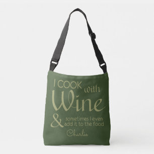 Wine Quote custom name bags