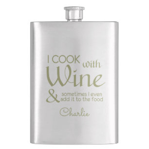 Wine Quote custom name flask