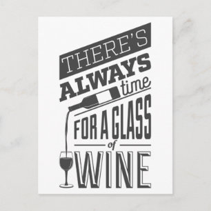 Wine Quote postcard