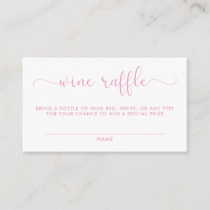 Wine Raffle Baby Shower Insert